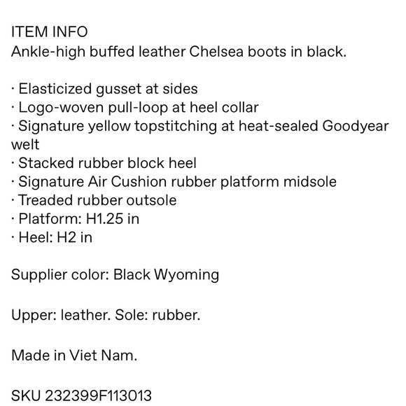 Dr. Martens Black Rometty Chelsea Boots - US 6 EU 37 - Picture 5 of 7